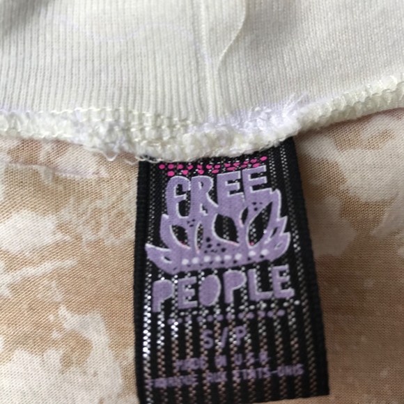 Free People Women's Sm Split Shoulder Blue Top - Picture 2 of 4